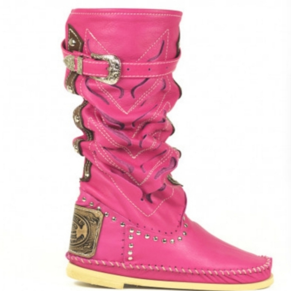 Hector Riccione leather moccasins boots